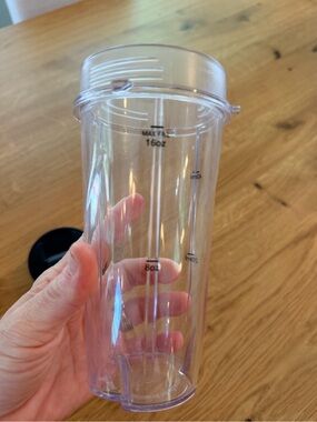 Clear 16oz Shaker Bottle without lid